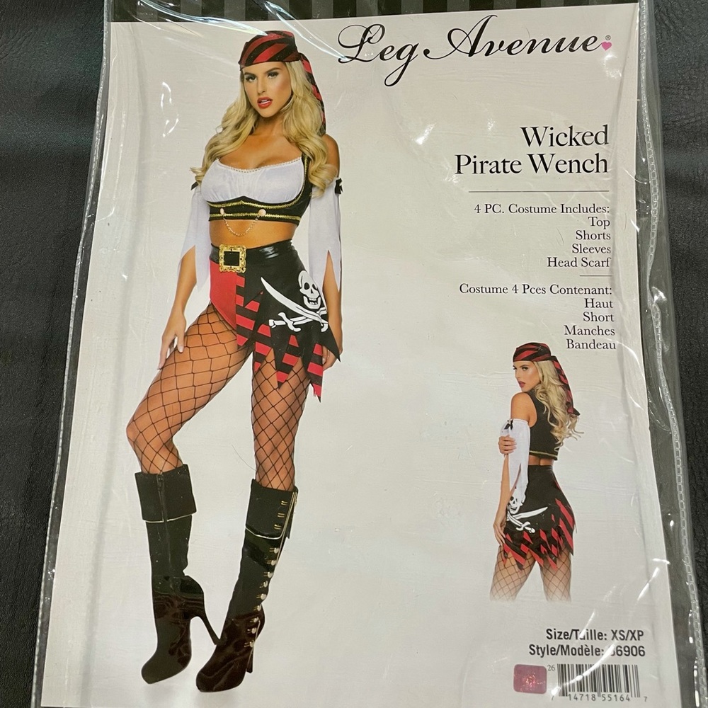 Wicked Pirate Wench Costume- Size XS